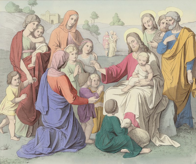 Jésus bénissant les enfants - German School