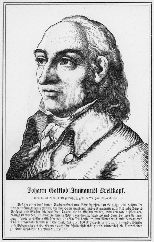 Johann Gottlob Immanuel Breitkopf - German School