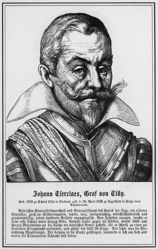 Johann Tserclaes, comte de Tilly (gravure) - German School