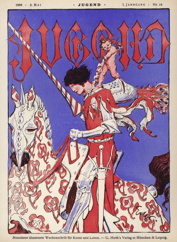 Chevalier à cheval - German School
