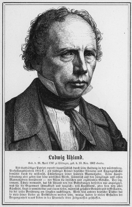 Ludwig Uhland - German School