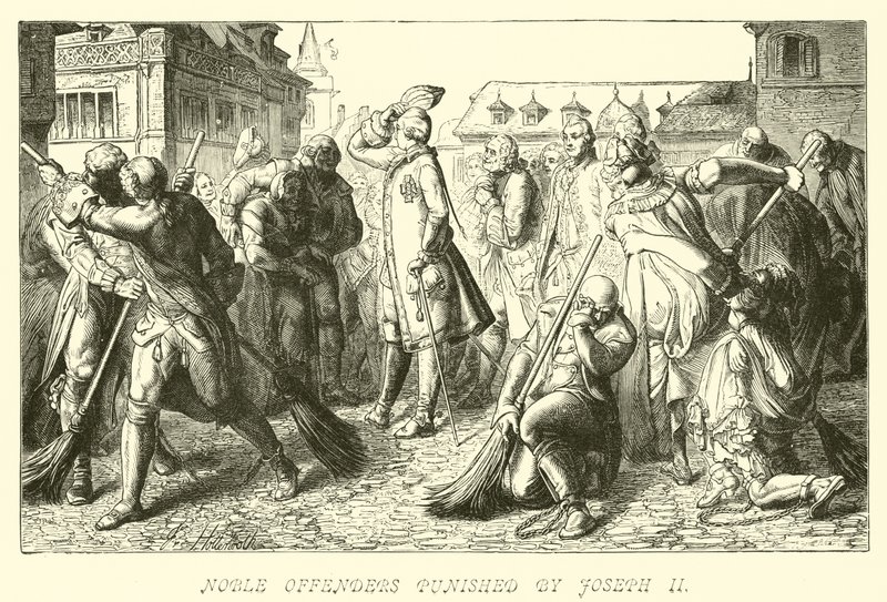 Nobles délinquants punis par Joseph II - German School