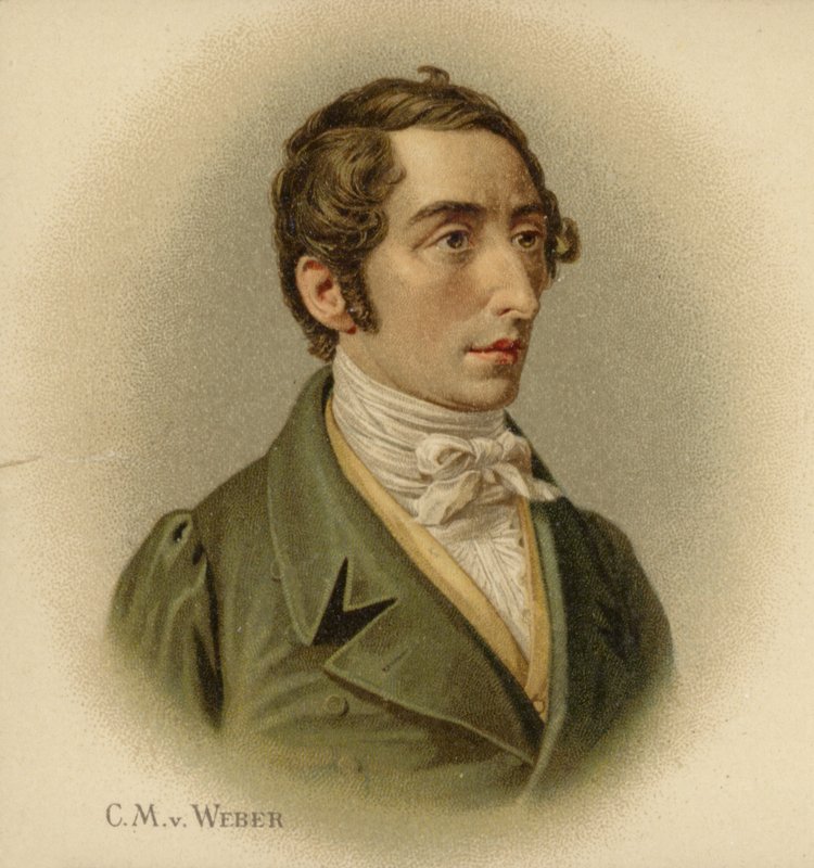 Portrait de Carl Maria von Weber - German School