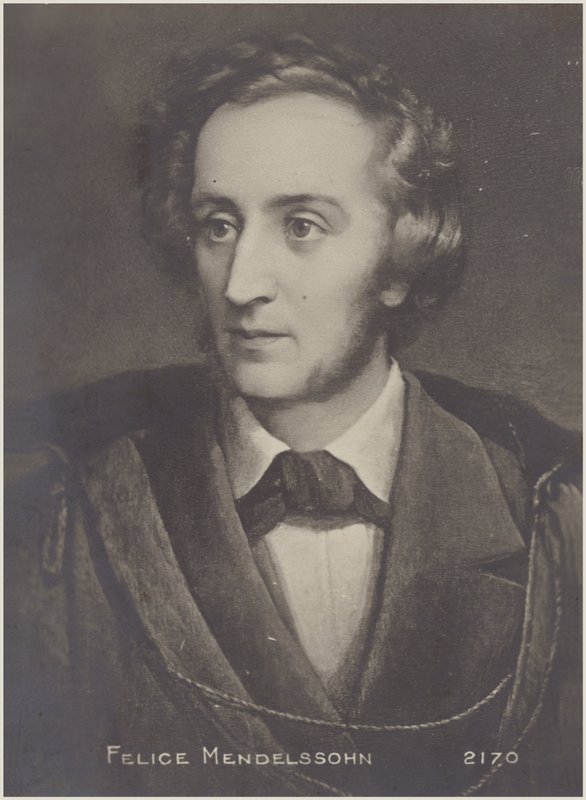 Portrait de Felix Mendelssohn - German School