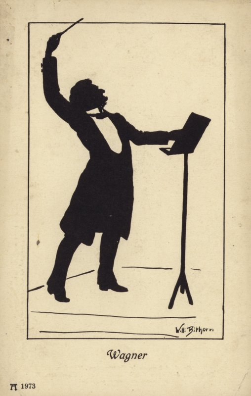 Portrait de Richard Wagner - German School