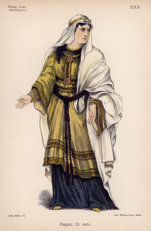 Regan, de Le Roi Lear de Shakespeare - German School