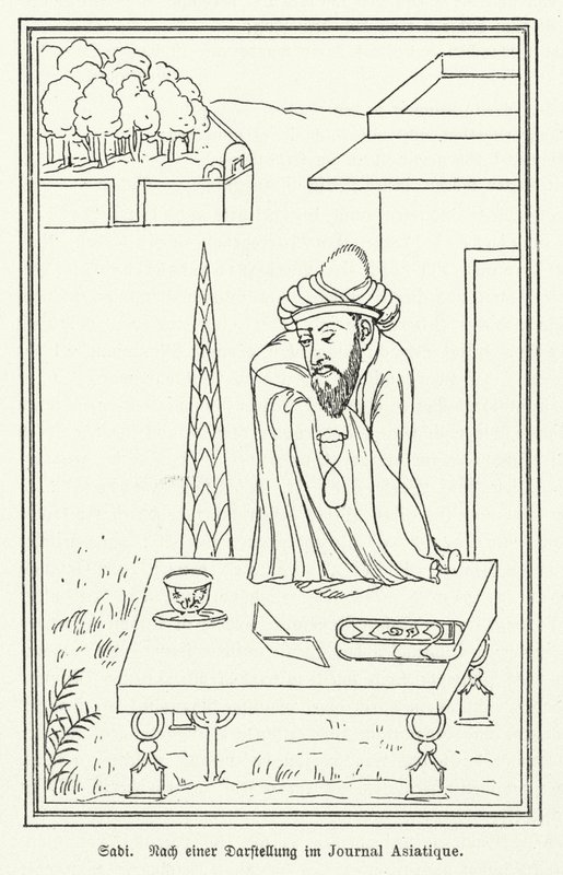 Saadi Shirazi, poète persan - German School