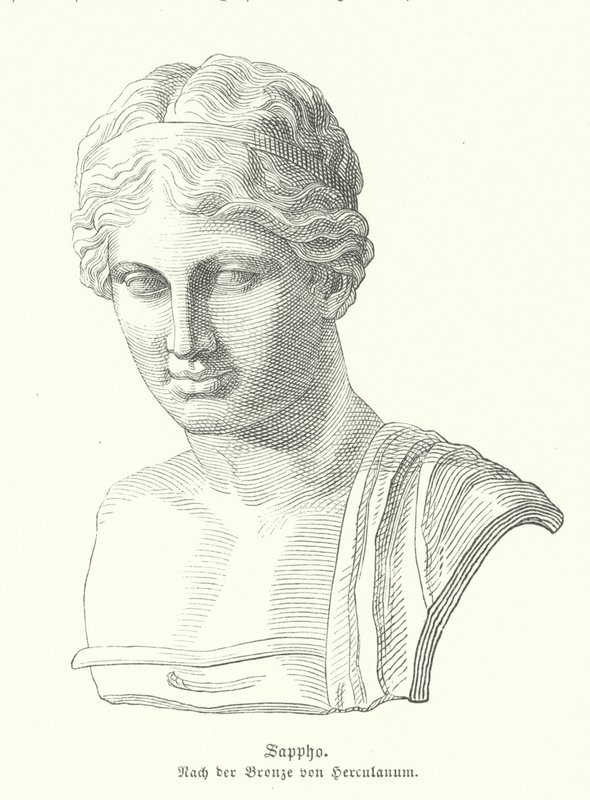 Sappho, poétesse grecque antique - German School