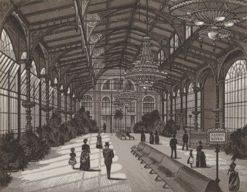 Sprudelcolonnade, Intérieur - German School