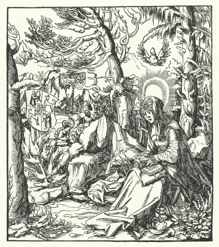 Sainte Ida de Lorraine (c1040-1113) (gravure) - German School