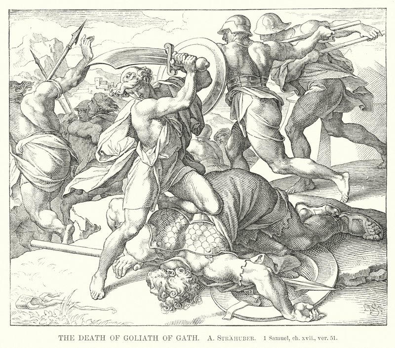 La mort de Goliath de Gath - German School
