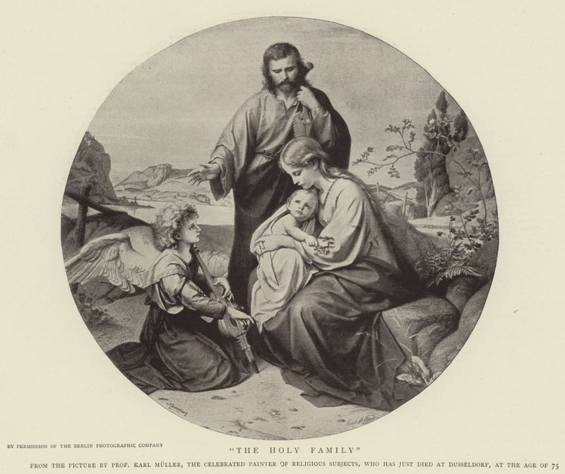 La Sainte Famille (gravure) - German School