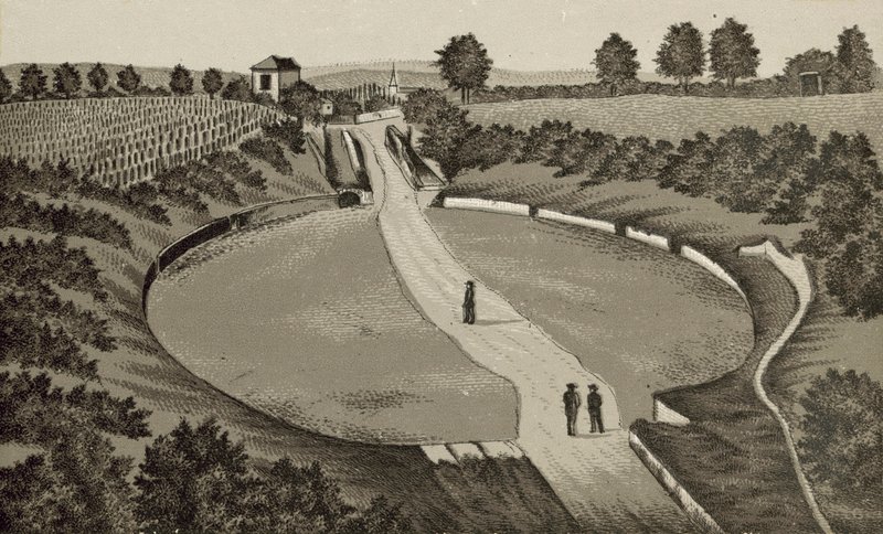 Trèves : Amphithéâtre (lithographie) - German School