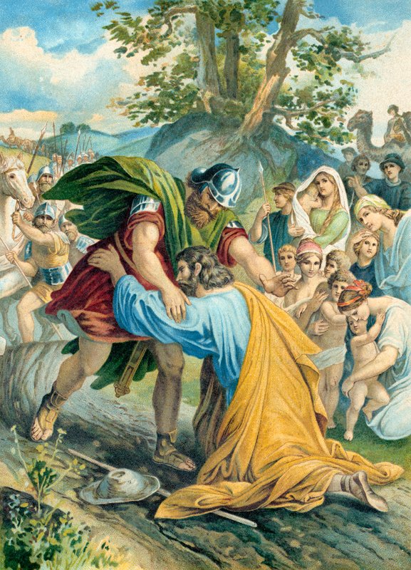 Scène biblique non identifiée - German School