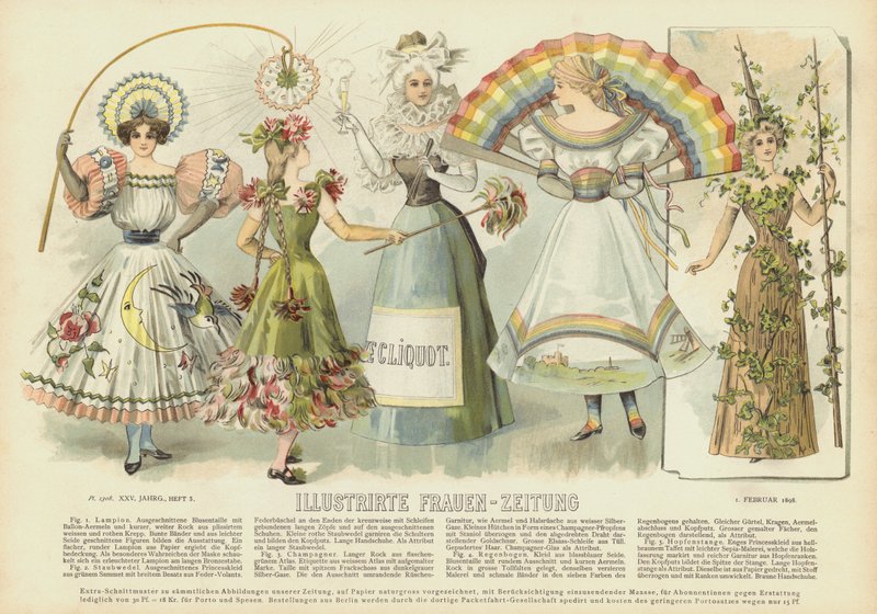 Costumes et modes féminins - German School