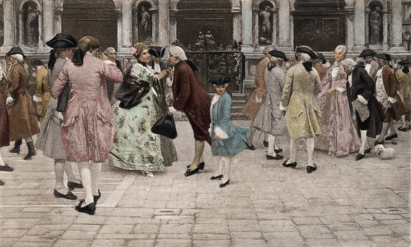La Promenade - Giacomo Favretto