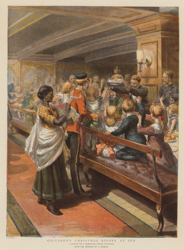 Dîner de Noël des enfants en mer - Godefroy Durand