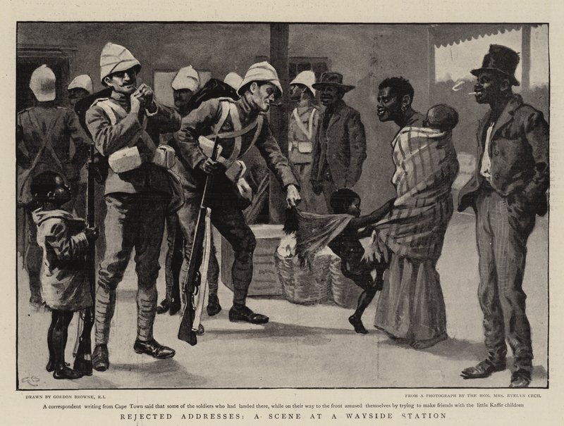 Adresses rejetées, une scène à une station de passage - Gordon Frederick Browne