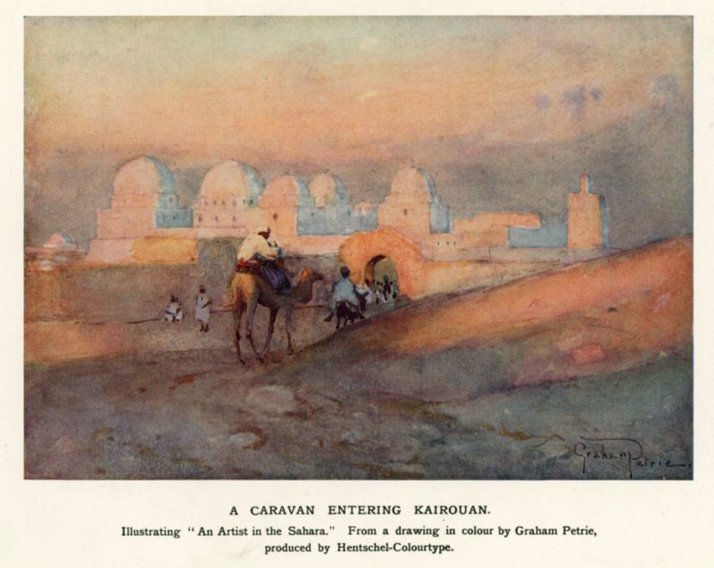 Une caravane entrant à Kairouan - Graham Petrie