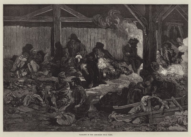 Vagabonds dans les Fours à Chaux près de Paris - Guillaume Regamey