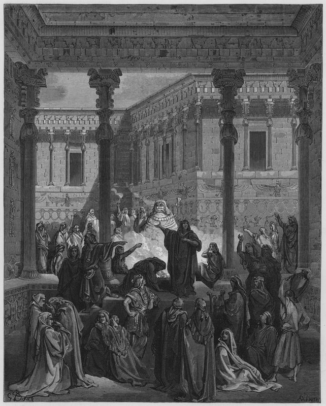 Daniel confondant les prêtres de Bel - Gustave Dore