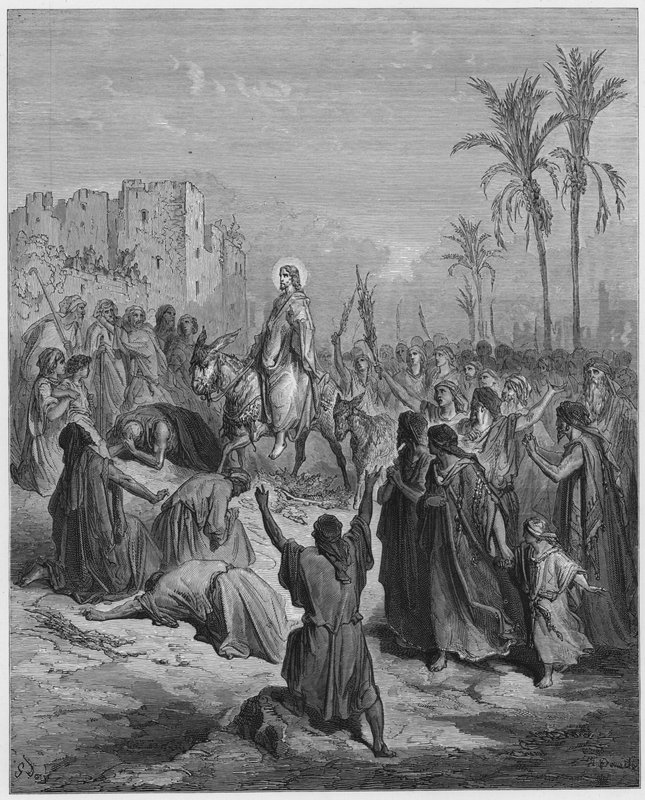 Entrée de Jésus à Jérusalem - Gustave Dore