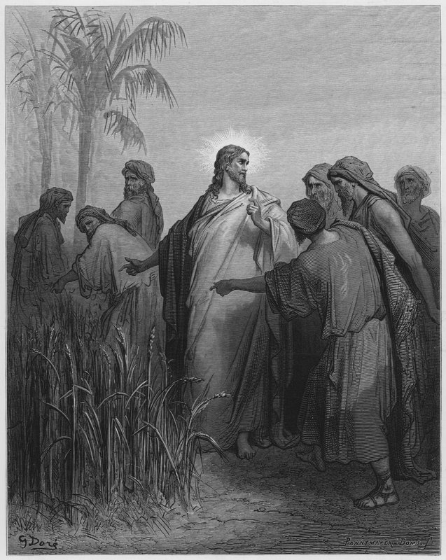 Jésus et ses disciples dans le champ de blé - Gustave Dore