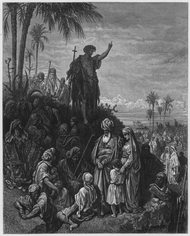 Jean-Baptiste prêchant dans le désert - Gustave Dore