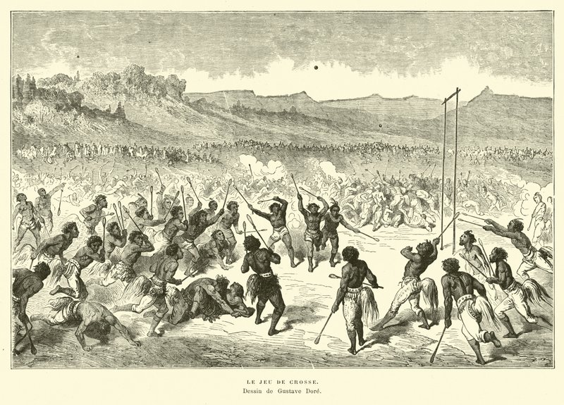 Le jeu de la crosse - Gustave Dore