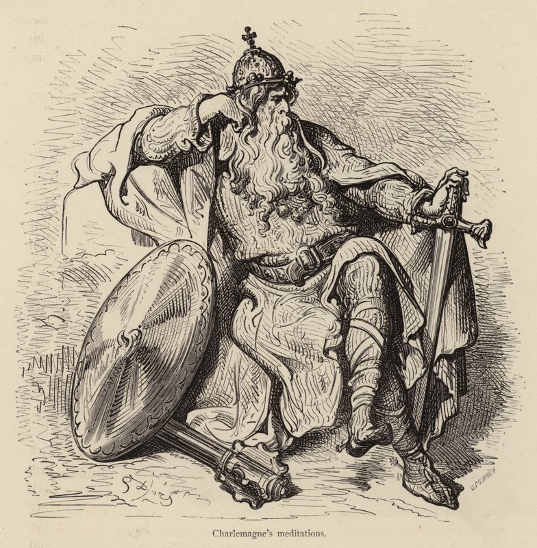 Les méditations de Charlemagne - Gustave after Dore