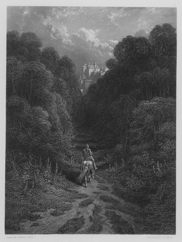 Lancelot approchant du château d
