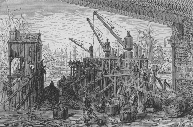Lime-House Dock - Gustave after Dore
