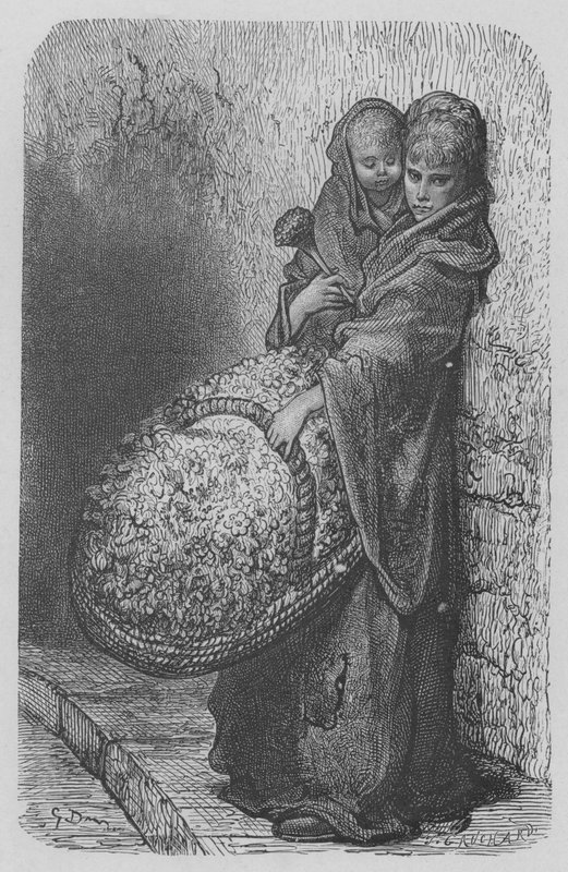 Marchande de fleurs - Gustave after Dore