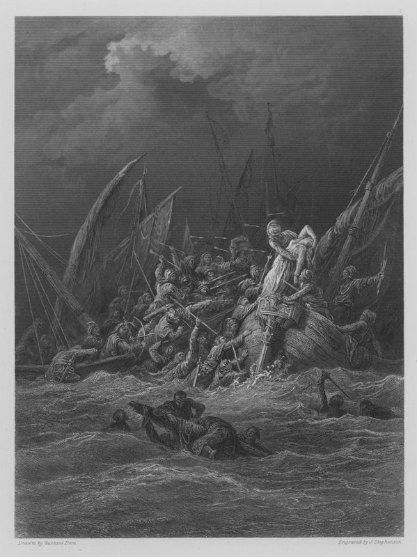 Le Combat Naval - Gustave after Dore