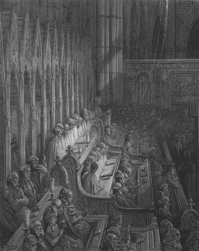 Westminster, le chœur - Gustave after Dore