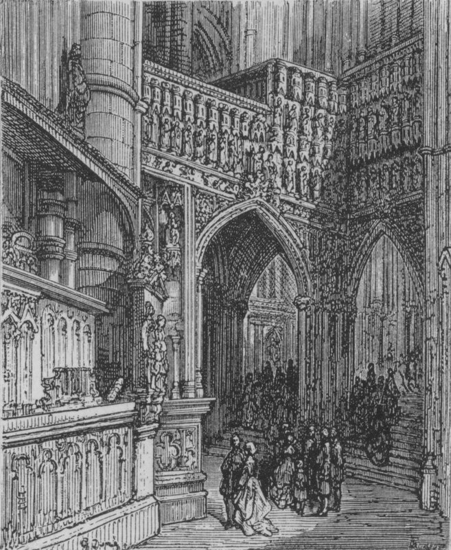 Westminster, vue oblique - Gustave after Dore