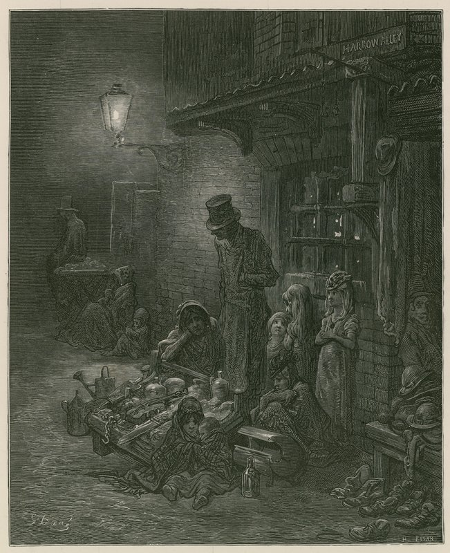 Taudis à Londres - Gustave Dore