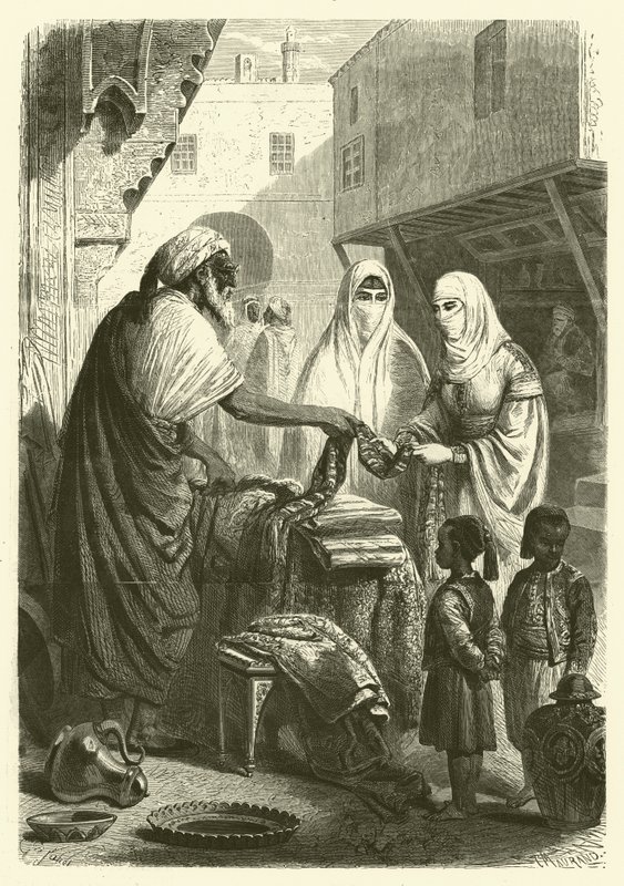 Bazar à Mogador, Maroc - Gustave Janet