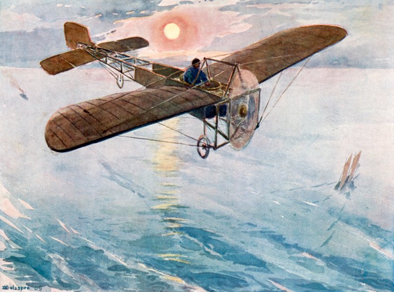 Blériot traversant la Manche, 25 juillet 1909 - H. Delaspre