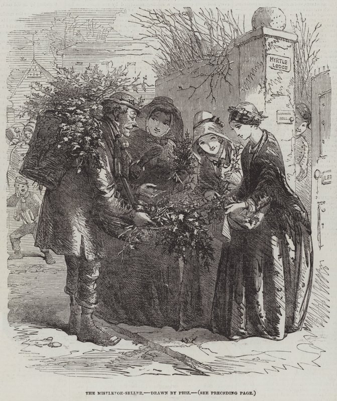 Le Vendeur de Gui - Hablot Knight Browne
