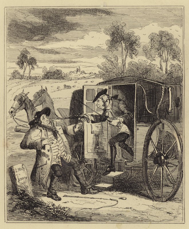 John Smith volant un cocher de Hackney - Hablot Knight Browne