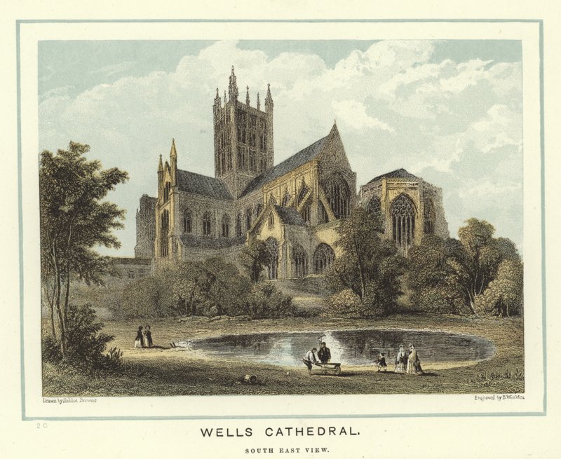 Cathédrale de Wells, vue sud-est - Hablot Knight Browne