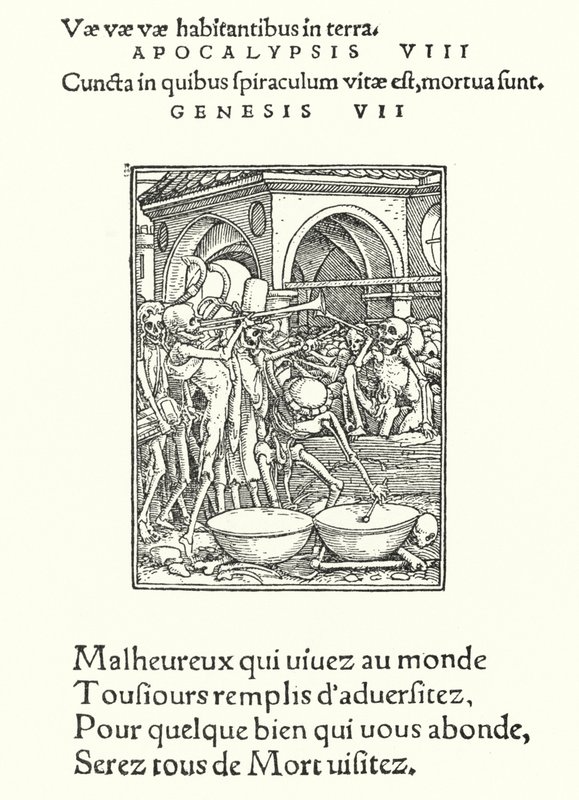 La Maison des morts (gravure) - Hans (after) Holbein the Younger