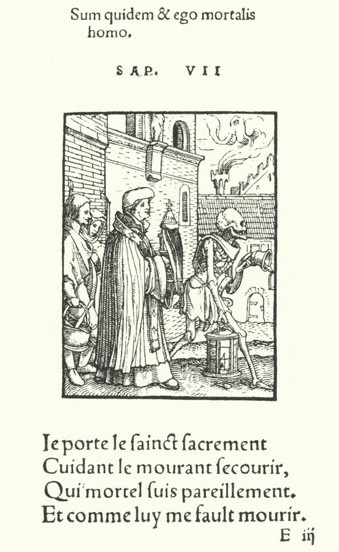 Le Prêtre (gravure) - Hans (after) Holbein the Younger