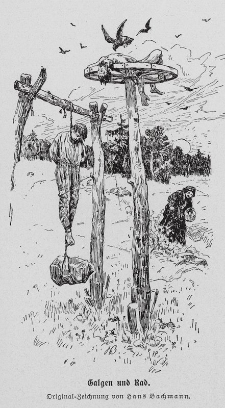 Exécution : potence et roue - Hans Bachmann