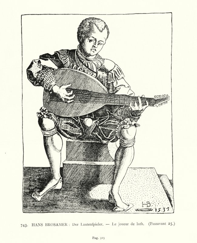 Le joueur de luth - Hans Brosamer