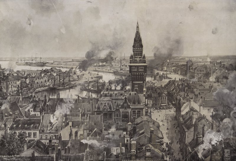 Le bombardement de Dunkerque - Hans W. (after) Schmidt