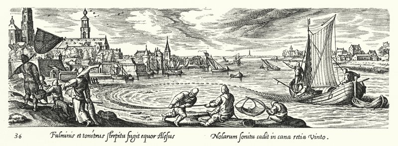 Pêche avec un filet sphérique - Hans after Bol