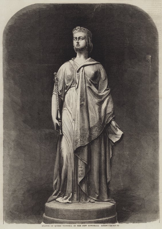 Statue de la reine Victoria dans la nouvelle mairie de Leeds - Harden Sidney Melville