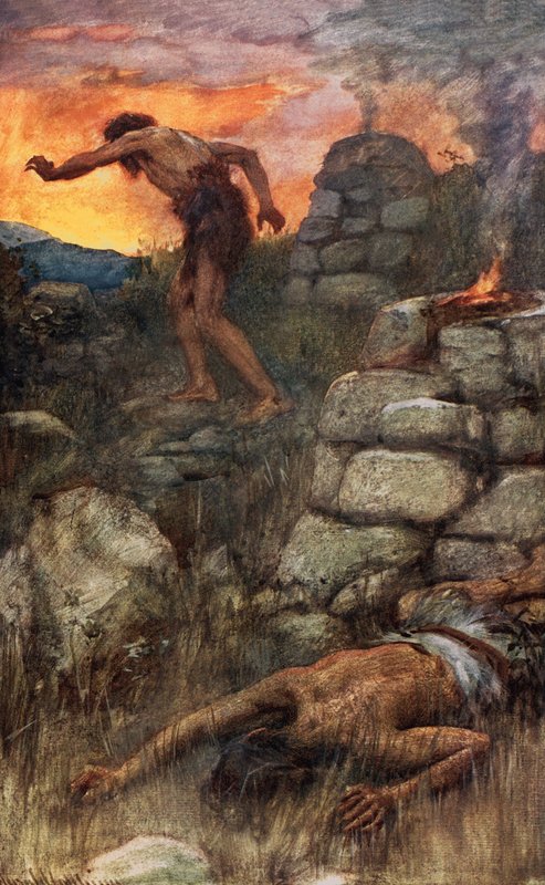 Caïn et Abel - Harold Copping